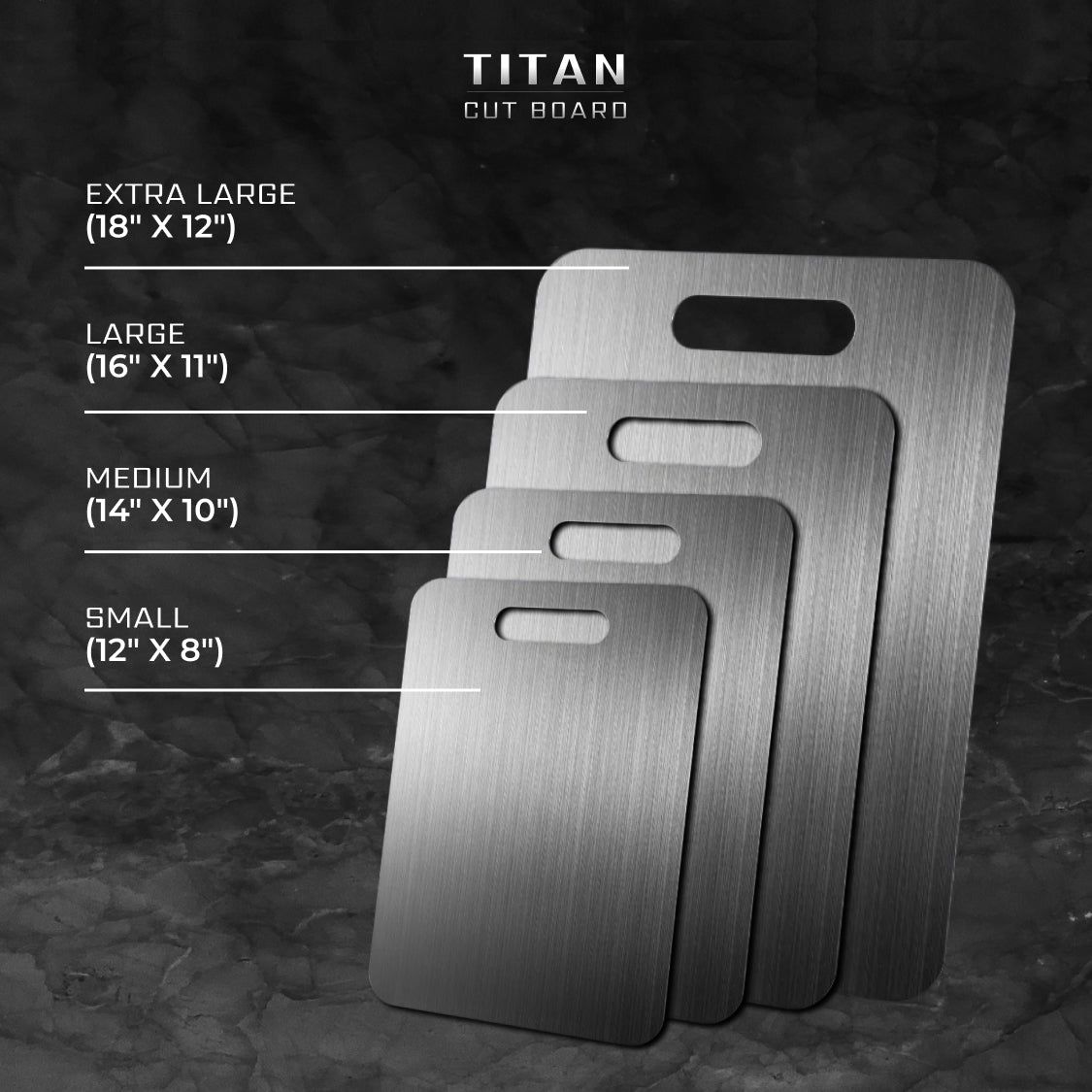 100% Pure Titanium Cutting Board